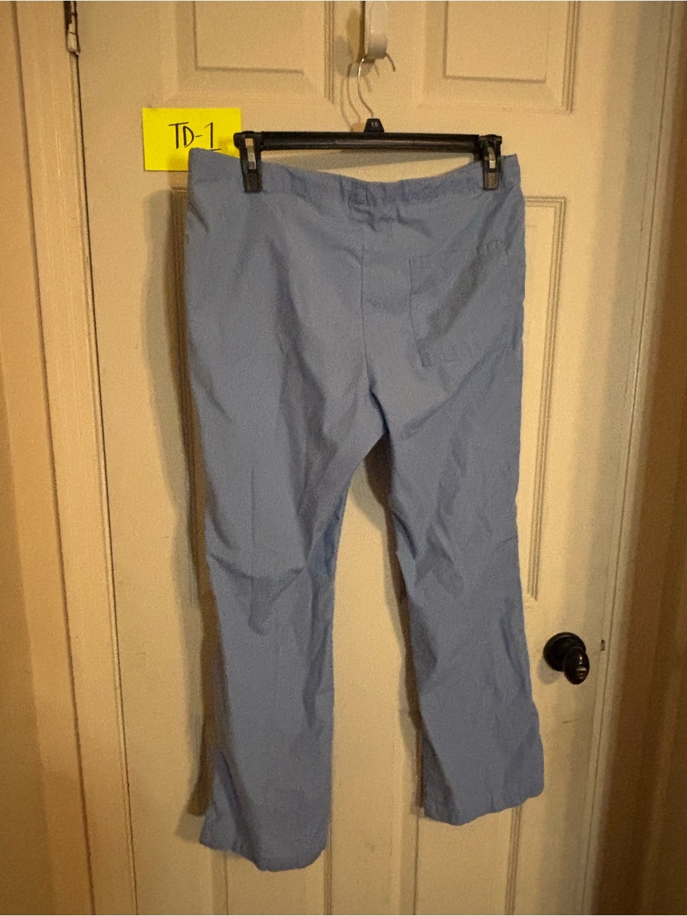 Light Blue Drawstring scrub Pants - Picture 4 of 4